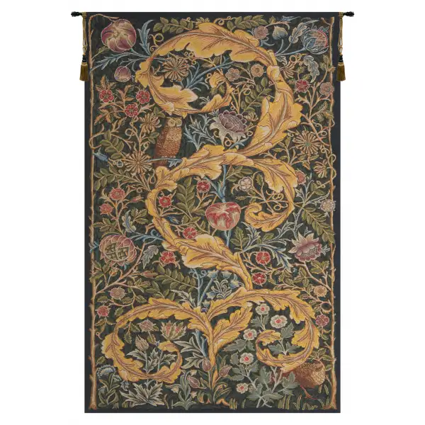 Owl and Pigeon II Belgian Wall Tapestry