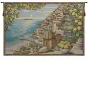 Amalfi Coast Italian Tapestry - 53 in. x 36 in. Cotton/Polyester/Viscose by Charlotte Home Furnishings
