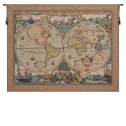 Maritime Map Large French Tapestry