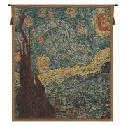 Van Gogh's Starry Night Mini Belgian Wall Tapestry
