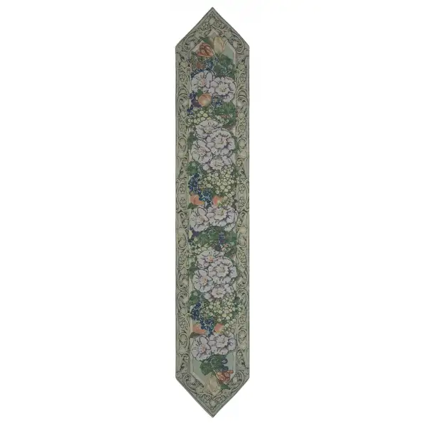 Floral Collage without Tassel Tapestry Table Runner