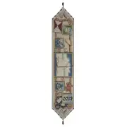 Nautical Scene II Black Tassels   Tapestry Table Runner