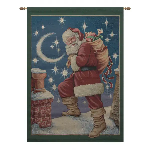 Santa's Night Wall Tapestry