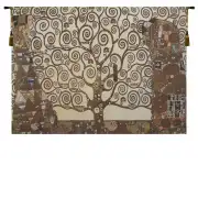 Stoclet Frieze Tree of Life Small Wall Tapestry