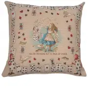 The Pack of Cards Alice In Wonderland French Tapestry Cushion