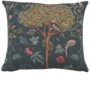 Kelmscott Tree Blue Decorative Tapestry Pillow