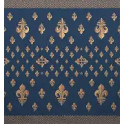 Grand Fleur de Lys Blue French Tapestry Throw