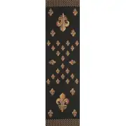 Royal Fleur de Lys Black Decorative Table Mat