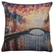 Bridge On Canal Couch Pillow