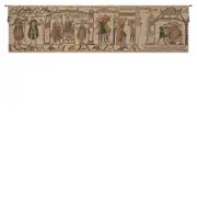 Bayeux King Harold Belgian Tapestry - 69 in. x 18 in. Cotton/Viscose/Polyester by Charlotte Home Furnishings
