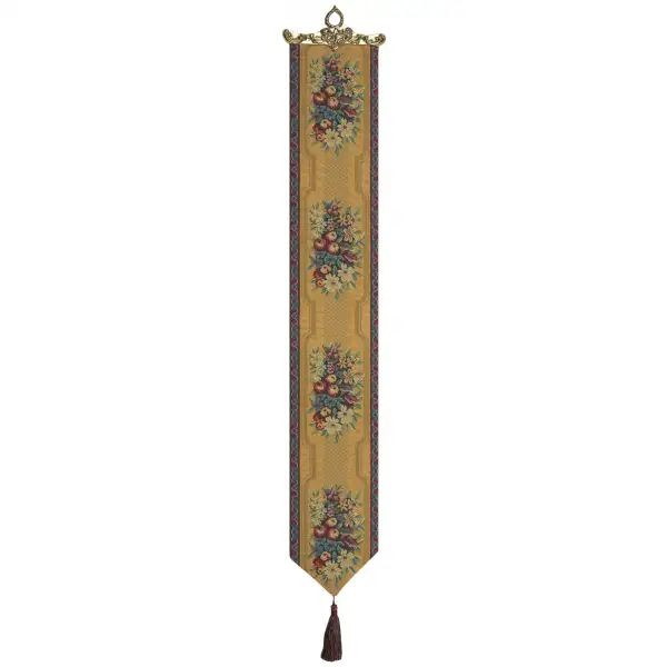 Fruit and Flowers II Belgian Tapestry Bell Pull