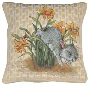 Easter Bunny II Decorative Tapestry Pillow