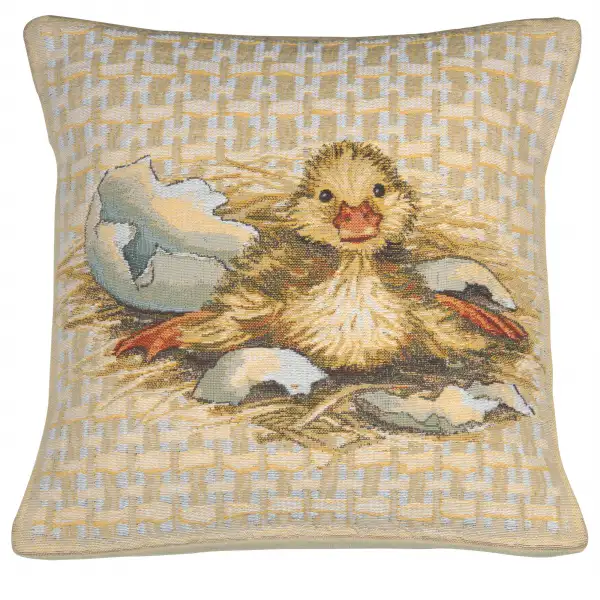 Easter Duck I Belgian Tapestry Cushion