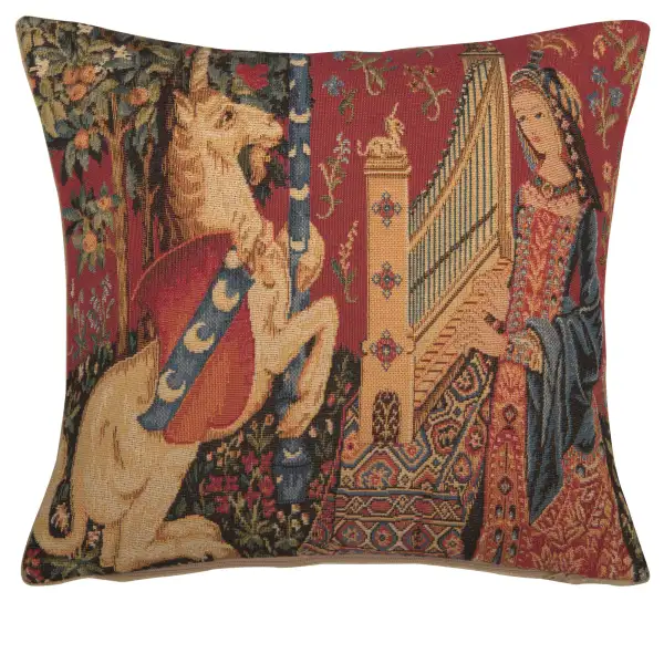 Medieval Hearing Small Belgian Cushion Cover