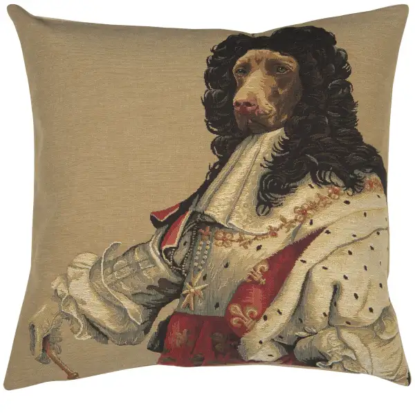 Chien Louis XIV Belgian Sofa Pillow Cover