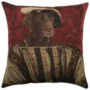 Chien Francois Premier Belgian Cushion Cover - 18 in. x 18 in. Cotton by Charlotte Home Furnishings