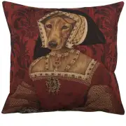 Chien Claude De France Belgian Cushion Cover - 18 in. x 18 in. Cotton by Charlotte Home Furnishings