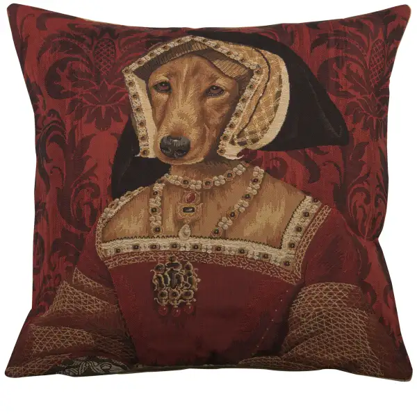 Chien Claude De France Belgian Cushion Cover - 18 in. x 18 in. Cotton by Charlotte Home Furnishings