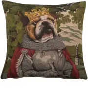 Chien Arthur Belgian Cushion Cover - 18 in. x 18 in. Cotton by Charlotte Home Furnishings