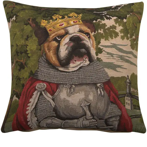 Chien Arthur Belgian Cushion Cover - 18 in. x 18 in. Cotton by Charlotte Home Furnishings