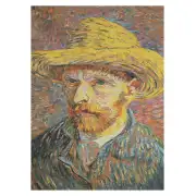 Van Gogh Self Portrait with Hat Belgian Wall Tapestry