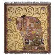 Klimt's Accomplissement Belgian Throw