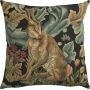 Hare By William Morris Belgian Cushion Cover - 18 in. x 18 in. Cotton/Viscose/Polyester by William Morris