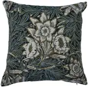 Tulips and Willows Belgian Couch Pillow