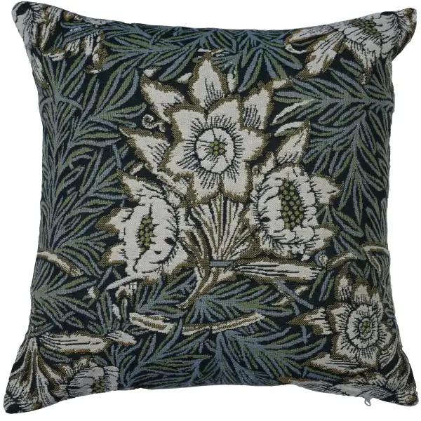 Tulips and Willows Belgian Cushion Cover