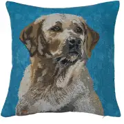 Labrador Blue European Cushion Covers