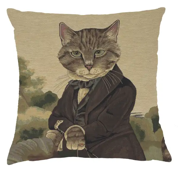 Herbert Cats A Belgian Cushion Cover - 18 in. x 18 in. Cotton by Susan Herbert