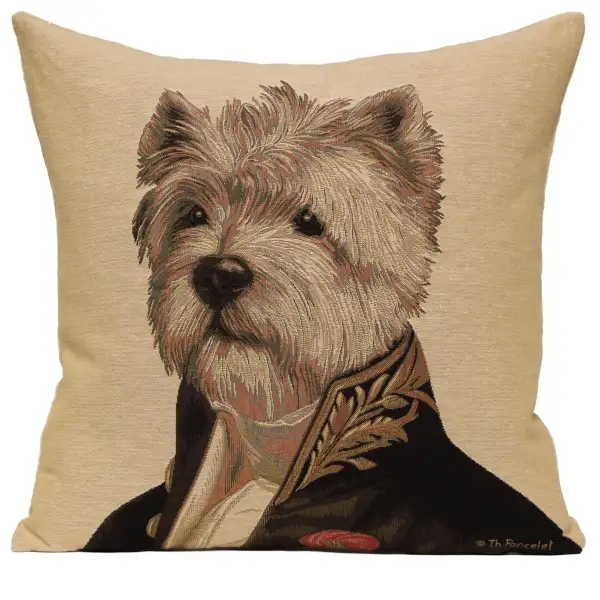 Ambassador Westy Belgian Cushion Cover - 18 in. x 18 in. Cotton by Thierry Poncelet
