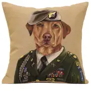 Chien Militaire Green European Cushion Covers