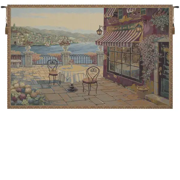 Cafe De La Como Italian Wall Tapestry