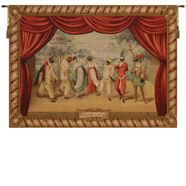 Commedy of Art French Wall Tapestry