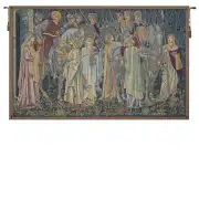 Departure Of The Knights Large Italian Tapestry - 54 in. x 36 in. Cotton by William Morris