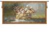 Basket of Flowers 27x51 in Jacquard Woven Decorative Wall Tapestry NEW