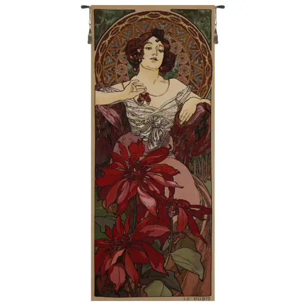 Mucha Rubis Stone Belgian Wall Tapestry