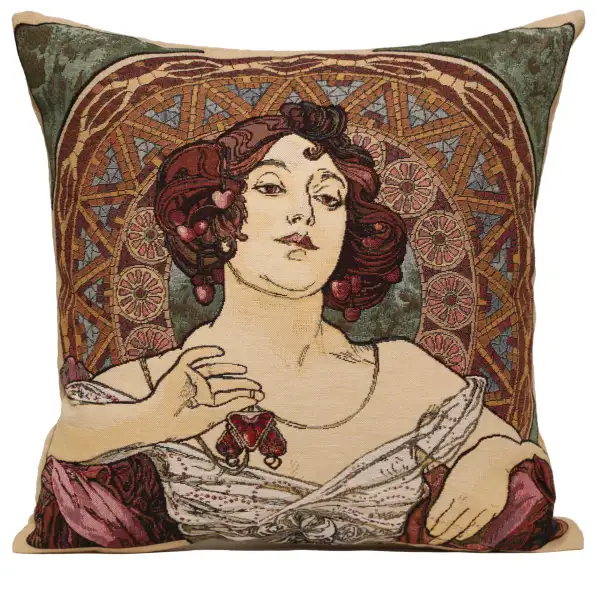 Mucha Rubis Stone I European Cushion Cover