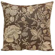 Peony Grey A Decorative Tapestry Pillow