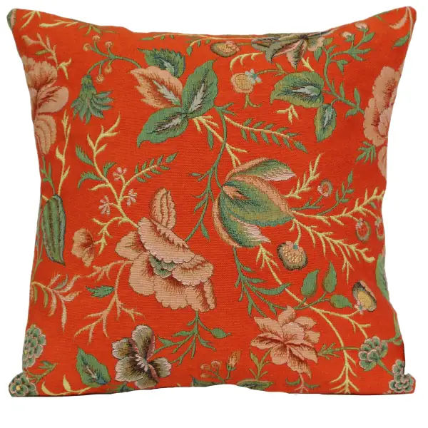 Peony Orange B Cushion