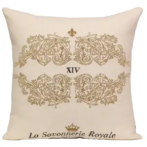 Gold Ornament French Couch Cushion