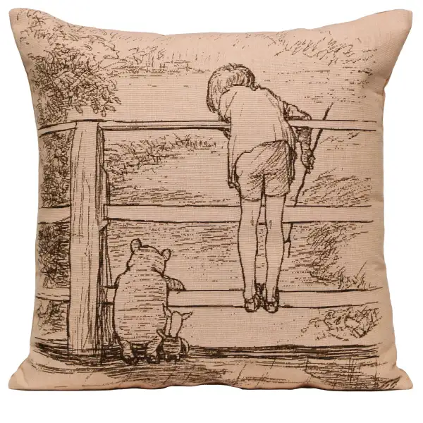 Winnie and Christopher French Tapestry Cushion