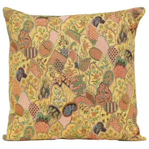 Mosaique Chinoise Yellow French Couch Cushion