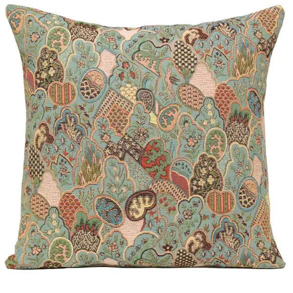 Mosaique Chinoise Blue French Tapestry Cushion