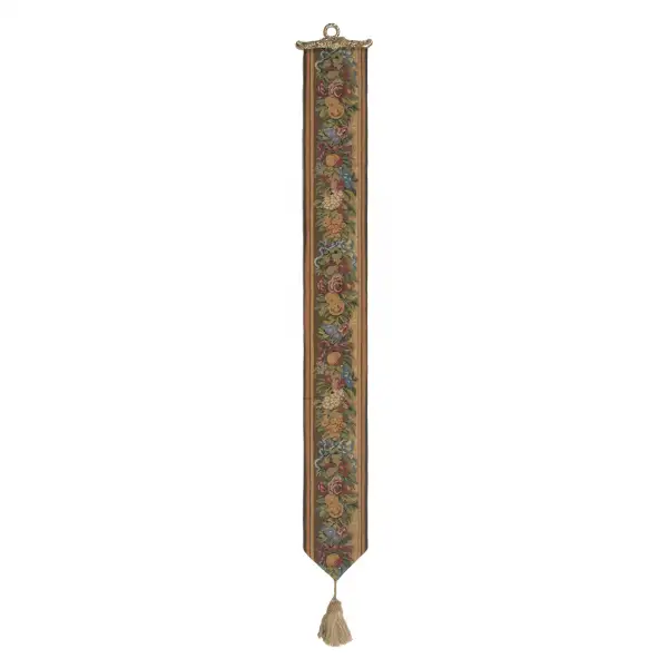 Fruit and Flowers I Belgian Tapestry Bell Pull