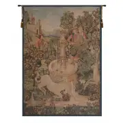 Licorne A La Fontaine I French Wall Tapestry - 43 in. x 58 in. Cotton/Viscose/Polyester by Charlotte Home Furnishings