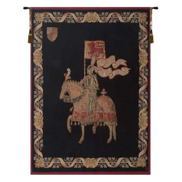 Le Chevalier Fond Uni French Wall Tapestry - 43 in. x 58 in. Cotton/Viscose/Polyester by Charlotte Home Furnishings