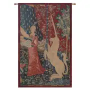 Jeune Fille Au Coffret French Wall Tapestry - 19 in. x 29 in. Cotton/Viscose/Polyester by Charlotte Home Furnishings