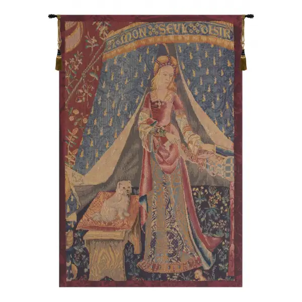 Dame au Chien I French Tapestry